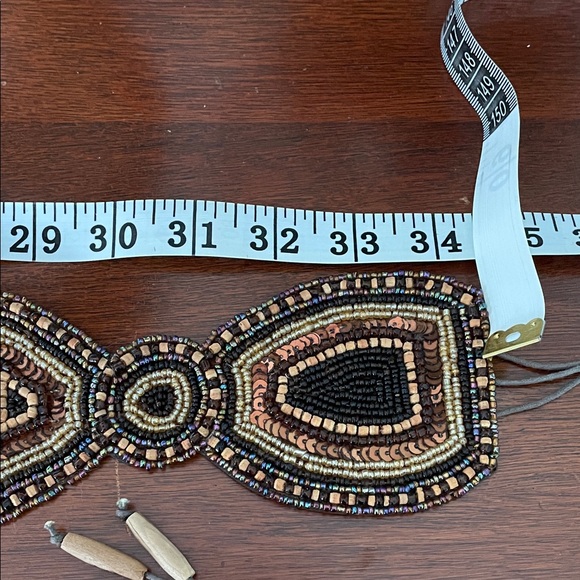 Beaded Bohemian Statement Belt - Picture 2 of 8